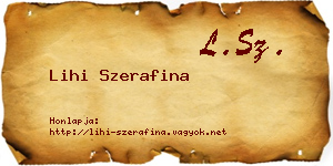 Lihi Szerafina névjegykártya